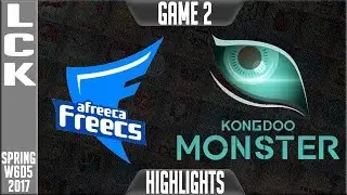 Afreeca Freecs vs Kongoo Monster Highlights Game 2 - LCK Week 5 Day 5 Spring 2017 - AFS vs KDM G2