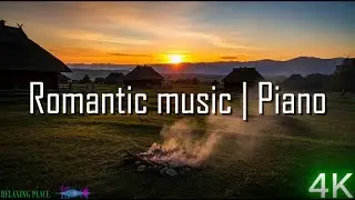 Early morning, good mood with relaxing music piano water sounds