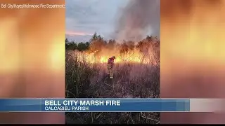 Marsh fire near Bell city now contained