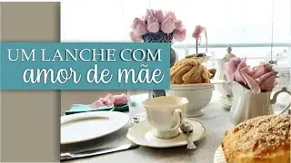 Mesa Posta de Chá de Dia das Mães | Mesa pequena para duas pessoas