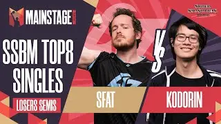 SFAT vs KoDoRiN - Melee Singles: Top 8 Losers Semis - Mainstage 2021 | Fox vs Marth