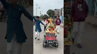 Ganapathi Visarjan At Hyderabad | Ganesh Nimarjanam Small On Car #shorts #ganesh #youtube