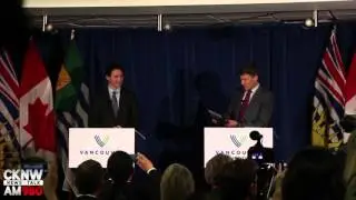 PM Trudeau visits Vancouver City Hall Dec 18 2015 - CKNW News Talk 980