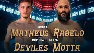 Matheus Rabelo( Siam Fight) 🆚 Deviles Motta ( Panda Thai ) 59 Kg 