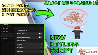 ADOPT ME NEW SCRIPT UI - AUTO ICE SKATE GINGERBREAD FARM , AUTO PET FARM (OP)