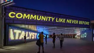 Digital Signage at Wembley Park June  2021 - Euro 2020 - Micah Purnell Art Installation