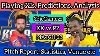 PSL 6 Match 32 Karachi Kings vs Peshawar Zalmi 2021 | Predictions, Analysis, Opinions | CricGamezz |