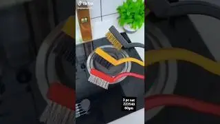 Redclip Mini Wire Brush Cleaning Tool Kit Brass, Nylon,  Bristles, gas cleaner #shortsclip #like