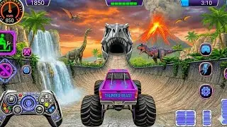 Monster Truck Mega Ramp Car Game 🚚🔥 | BeamNG Crazy Car Crashes & Fun Racing | Android Gameplay
