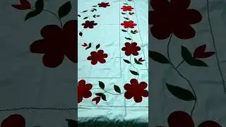 Velvet se Bani Chadar ki design || Chadar ki design #BedsheetEmbroidery#Chadarkadhaikidesign.