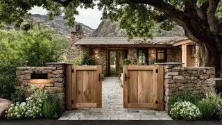Garden Makeover 🌿Elegant Small Garden, Fence & Patio Ideas for a Luxury Farmhouse Entryway