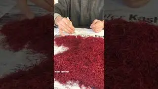 Saffron King Fayaz Ahmad showing his class. #saffron #kashmir #redgold