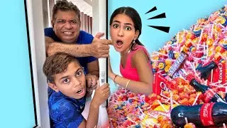 QUEM ENCONTRAR OS DOCES MAIS RAROS ESCONDIDOS VENCE !!! com Família Bela Bagunça