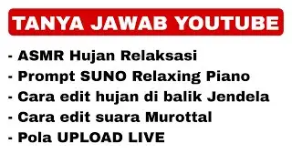 Live Pola Upload Live dan Cara edit suara !!!