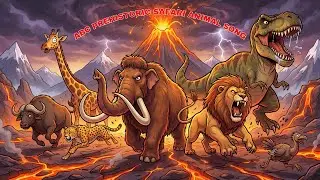 ABC Prehistoric Safari Animals Song | Nursery Rhyme For Kids | Dragon Kids