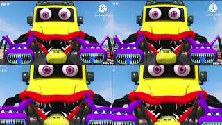 McQueen monster truck toys vs McQueen color car vidio #monster #mcqueen #horror #cargame 