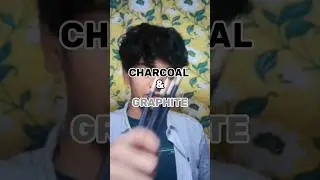 Difference between charcoal and graphite pencil|| #art #drawing #tutorials #artist #artwork