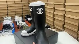 #Chanel Double C Rain Boots