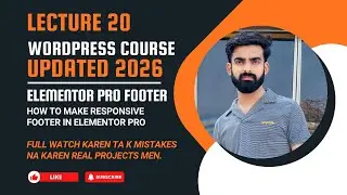 How to Make Responsive Footer in Elementor Pro | Mobile & Tablet Friendly #elementorfooter