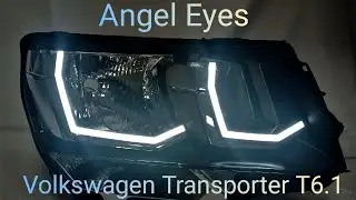 Angel Eyes TAU tech for Volkswagen Transporter T6.1 Ангельские глазки для Фольксваген Транспортер Т6