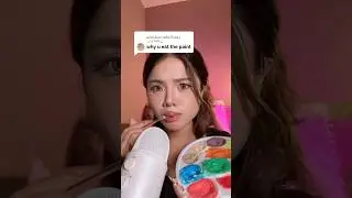 edible painting  #asmr #asmrvideo #asmrsounds #personalattention #ediblepaint
