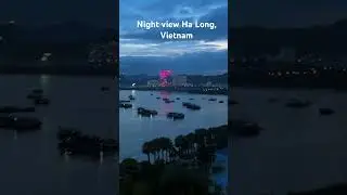 Night view at Ha Long Bay, Vietnam