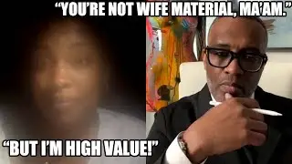 Kevin Samuels Dismantles a 29Yr Old ENTITLED Woman in Under 10 Minutes Who Thinks She Is High Value