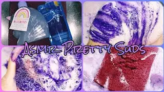 ASMR- Pretty Suds Squeeze w/ Blueberry Scented Hand Soap! Full Rinse💦