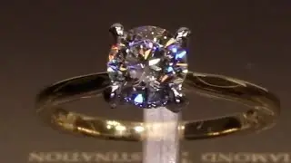 #73199 | T1.10ct/C1.00ct | Round Brilliant 4 Claw Solitaire Diamond Ring | Set in 18ct Yellow Gold