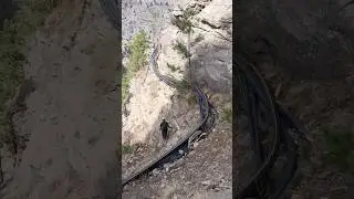 Dangerous rock walking  at Ghyathanka Mustang #mustang #dangerousman #risky #ghyathanka #risktaker