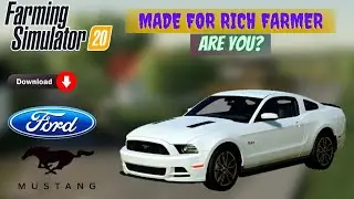 Worth $10000 Mustang Car mod in Farming simulator 20 | New Car mod in Fs 20 | #timelapse#newcarmod