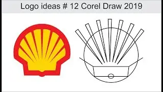 Shell Logo ideas # 12 in Corel Draw 2019 tutorial by, Amjad Graphics Designer