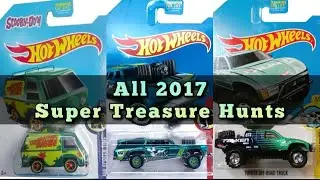 All 2017 Hot Wheels Super Treasure Hunts