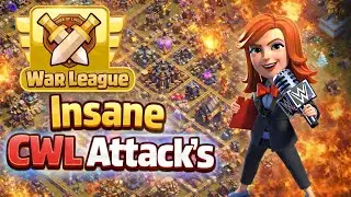 Insane CWL Attack's In My First Time Master League☠️!! || Clash of Clans ||