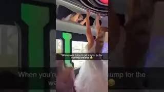 bride doing workout in her wadding dress before her wedding ceremony