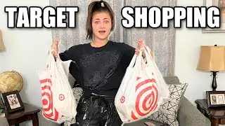 WHAT DID WE BUY AT TARGET? Shopping at Target with a Shopping Spree Budget | Target Shop With Me