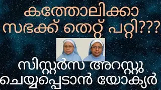 കന്യാസ്ത്രീകൾ അറസ്റ്റിൽ അയതിൽ ഒരു തെറ്റും ഇല്ല