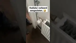 Radiator verkeerd aangeloten #shorts