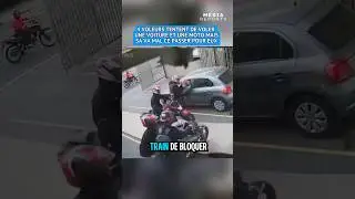 4 voleurs tentent de voler une voiture et une moto au Br&eacute;sil mais rien ne ce passe comme pr&eacute;vu.