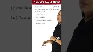 Who is the author of the lesson &lsquo;A Letter to God&rsquo;? -(10th-English) - 1 Video से 1 Mark पक्का #Shorts