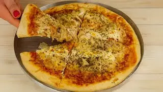 Quick and Easy Homemade Pizza (No Mess in the Kitchen) | Easy Homemade Pizza Dough