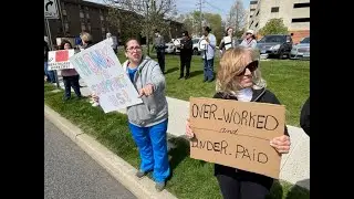 Rally for Hospital Union Workers - 
