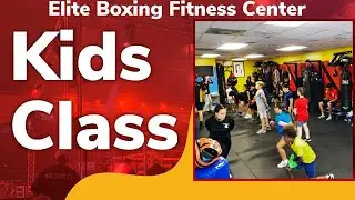 KIDS GROUP BOXING CLASS TECHNIQUE DRILLS PADS AND SPARRING