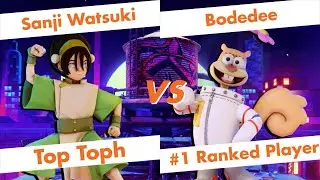 【Nick All Star Brawl】Sanji Watsuki (Toph) vs Bodedee (Sandy) High Level Gameplay【NASB】