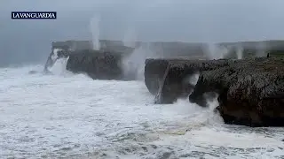 Olas de hasta 10 metros y vientos de 100 km/h: así ha golpeado el temporal en Asturias