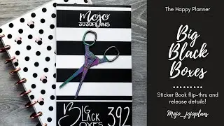 New! | Big Black Boxes | Sticker Book Flip-Thru | Mojo_JojoPlans