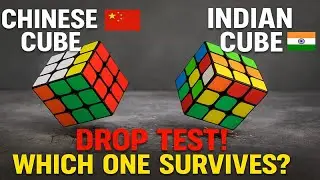 Chinese vs Indian Cube Drop Test 🧊 | Best 3x3 High Stability Cube? Full Comparison & Review!