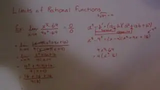 Исчисление 1: Пределы с суммой и разностью кубов