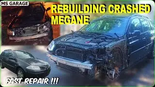 Rebuilding Crashed Renault Megane 2 Grandtour | New Parts & Painting