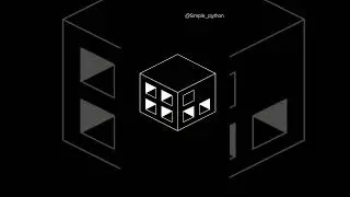 Python Turtle 3D Cube Design 